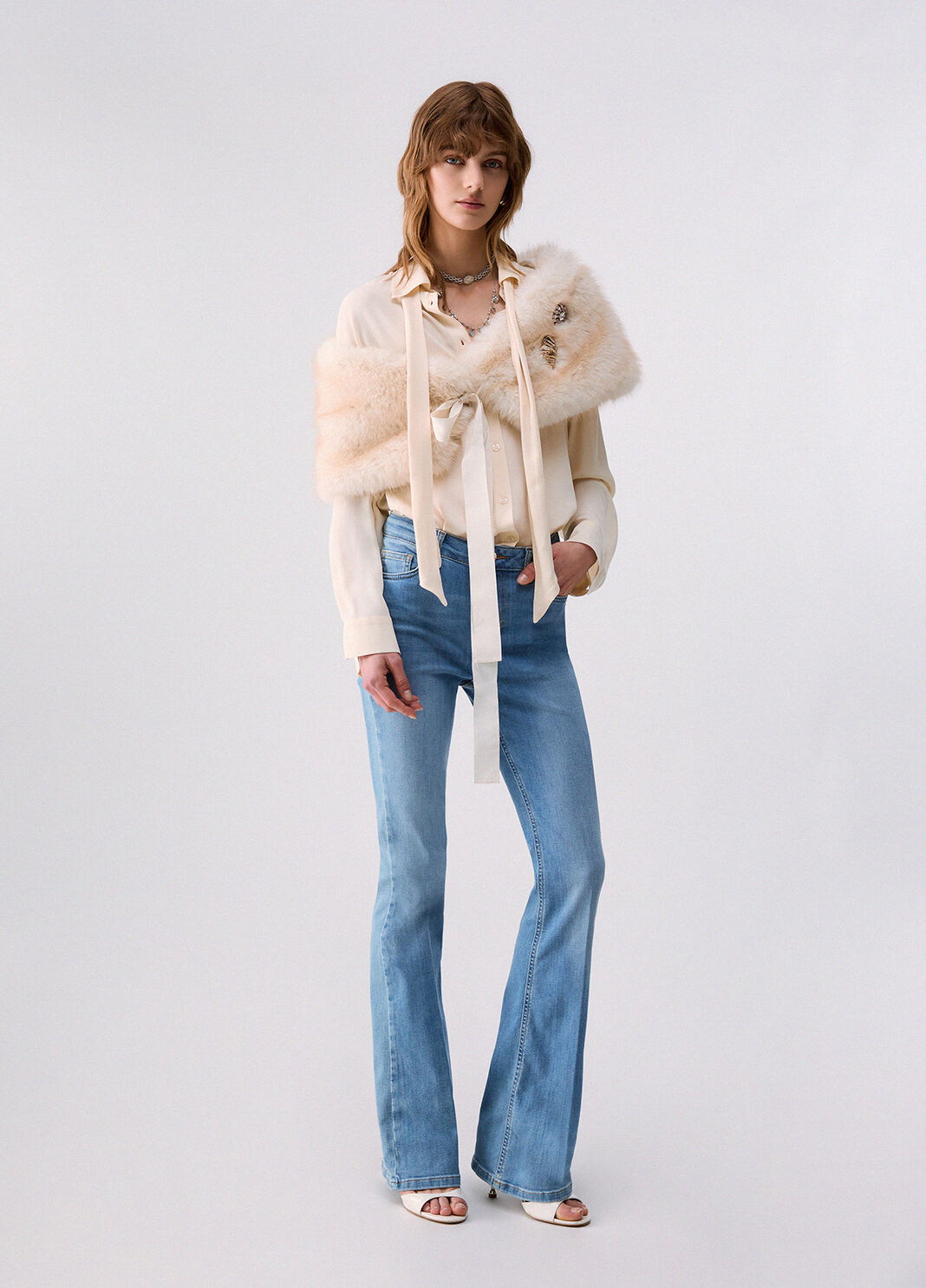 Jeans flare a vita alta denim Liu Jo - large image number 5