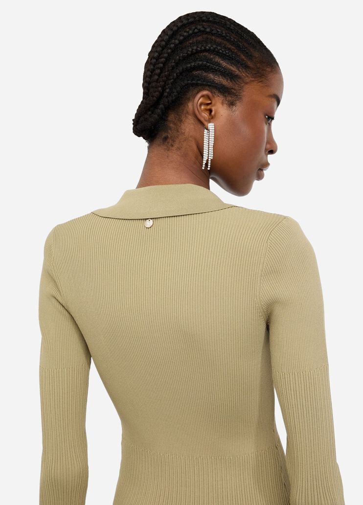 Short knit dress asparagus Liu Jo - large image number 4