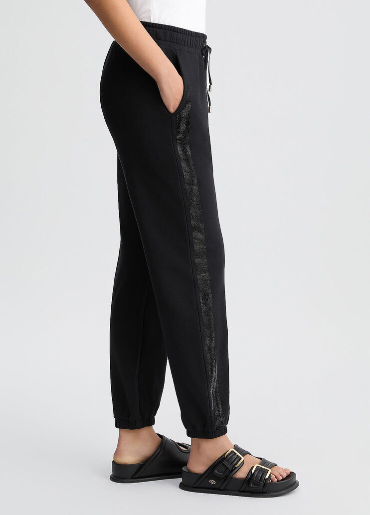 Black fleece jogging bottoms black Liu Jo - large image number 3 Black fleece jogging bottoms black Liu Jo - large image number 3