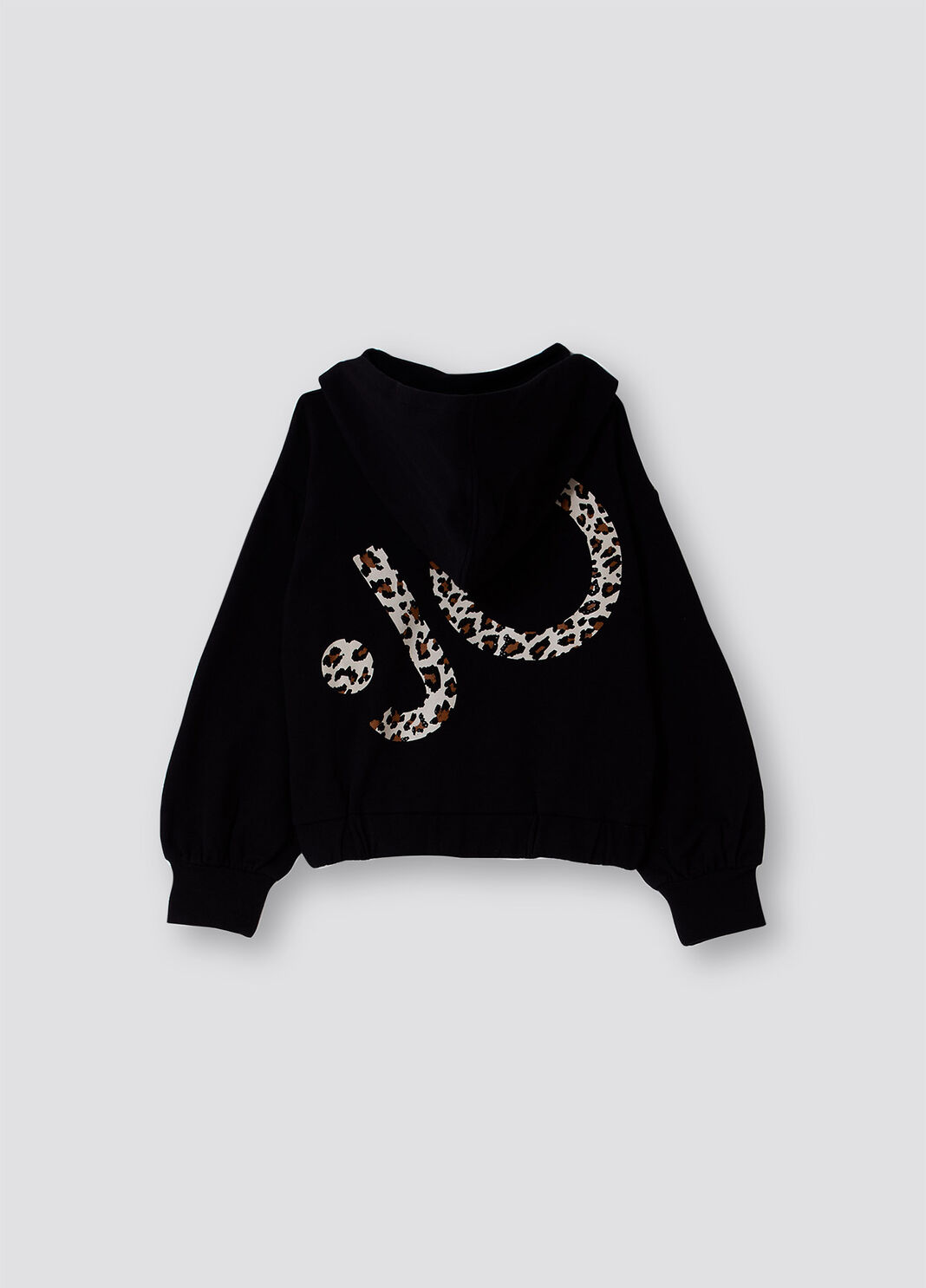 Felpa con zip e cappuccio nero Liu Jo - large image number 1