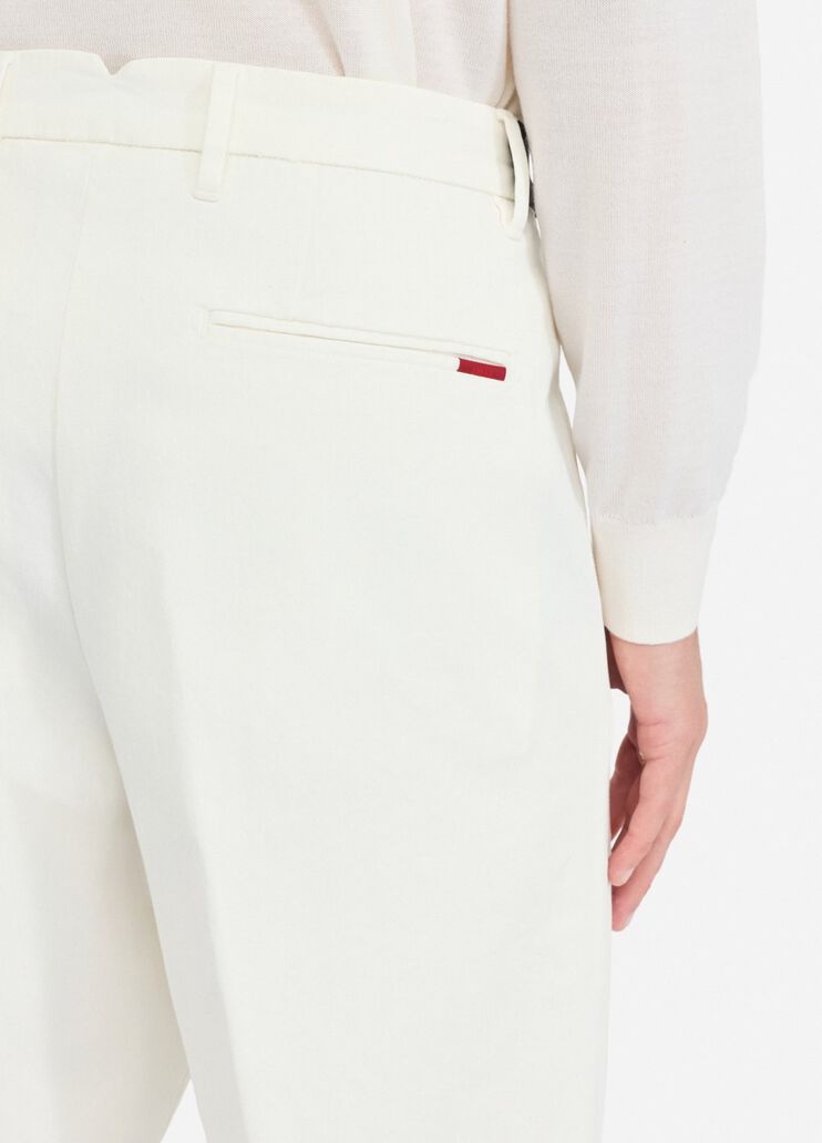 Cotton trousers with belt white Liu Jo - large image number 3