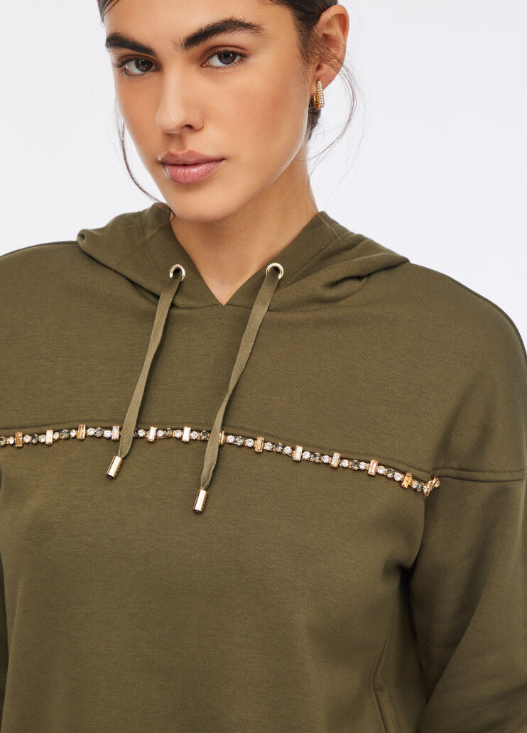 Liu Jo Better hooded sweatshirt olive green Liu Jo - large image number 2