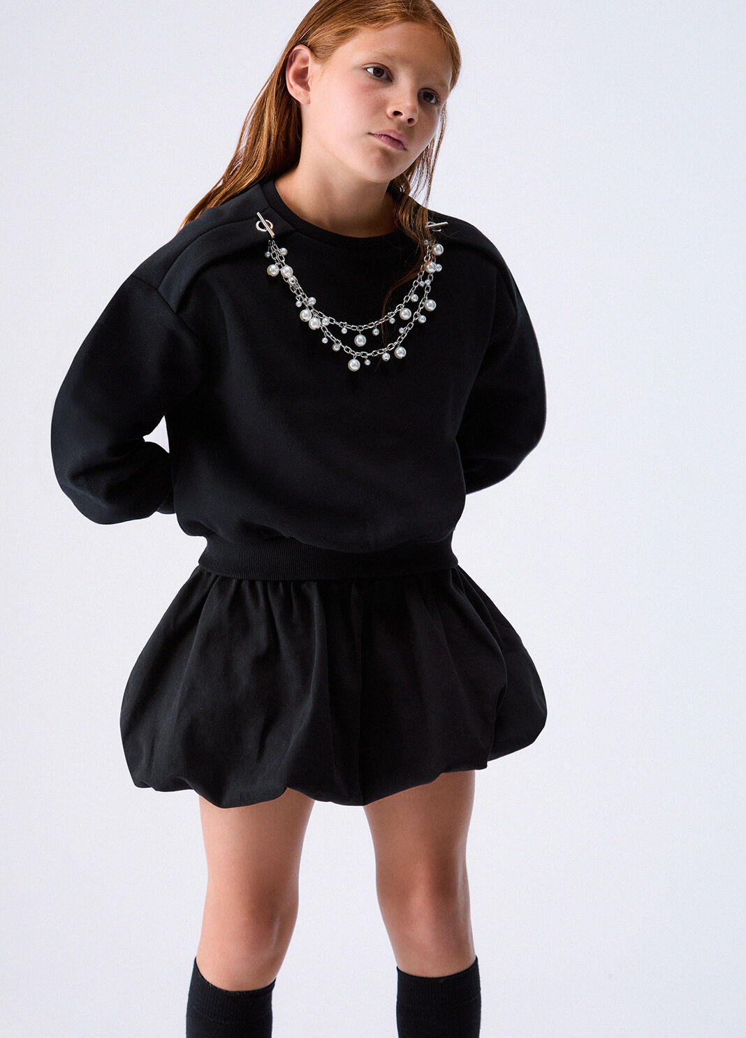 Sweatshirt with Jewel Accessories black Liu Jo - large image number 0