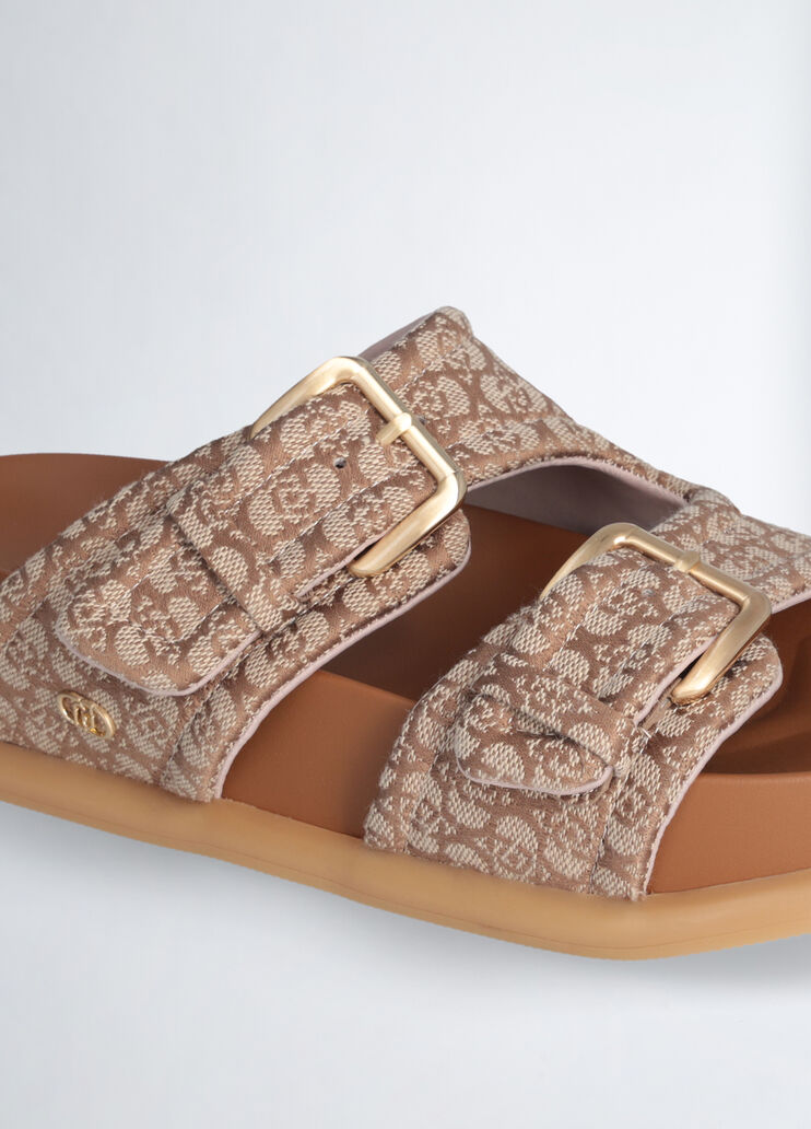 Sandals with bold straps beige denim Liu Jo - medium  Sandals with bold straps beige denim Liu Jo - medium