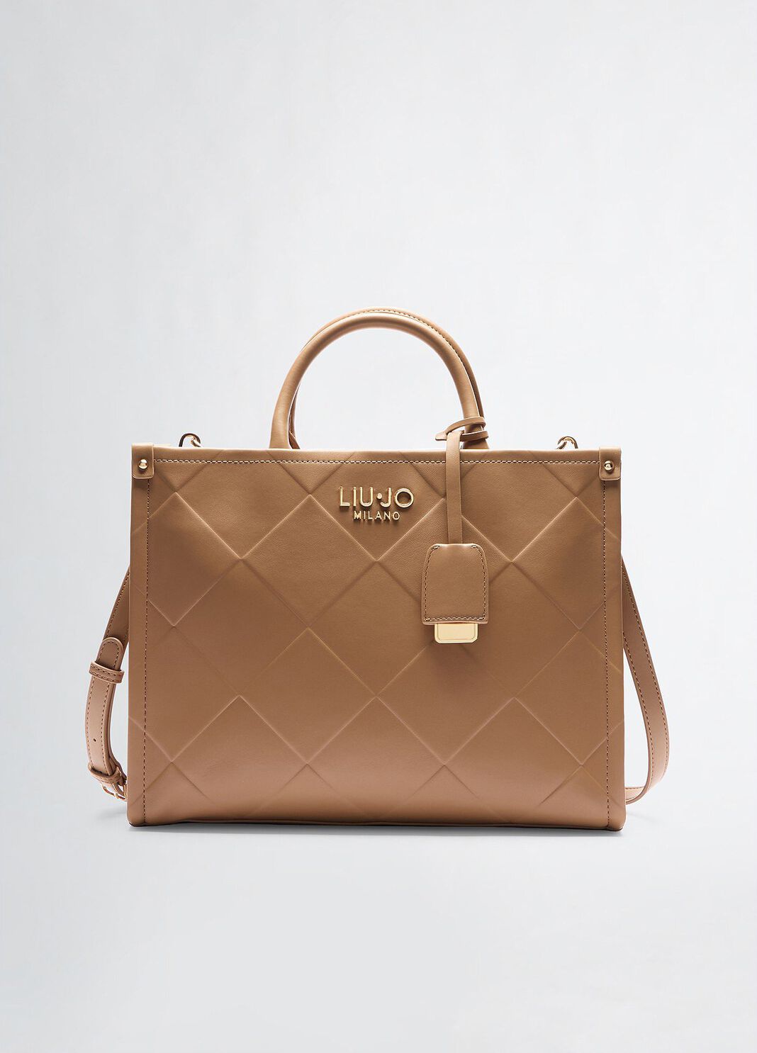 Sac &agrave; main format moyen avec charm camel Liu Jo - large image number 0