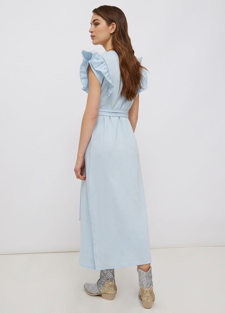 Длинное экологичное платье светло-голубой Liu Jo - large image number 1