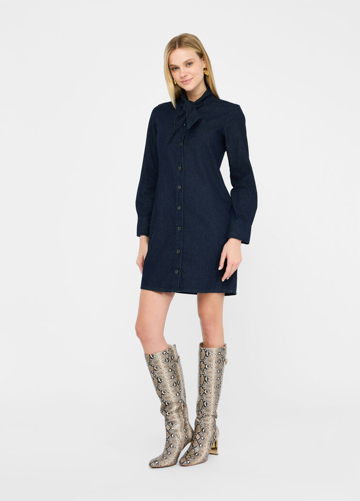 Hemdblusenkleid aus Denim Klassische Waschung Liu Jo - medium Hemdblusenkleid aus Denim Klassische Waschung Liu Jo - medium