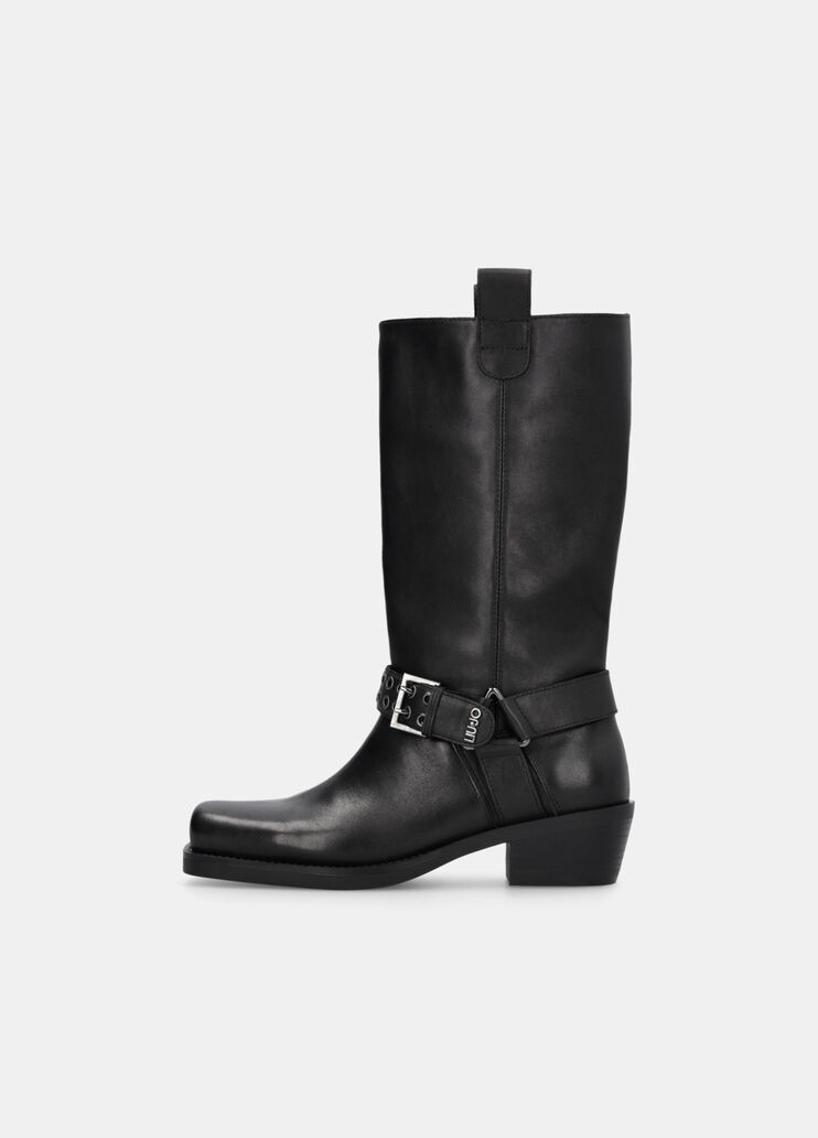 Leather Texan boots black Liu Jo - large image number 5 Leather Texan boots black Liu Jo - large image number 5