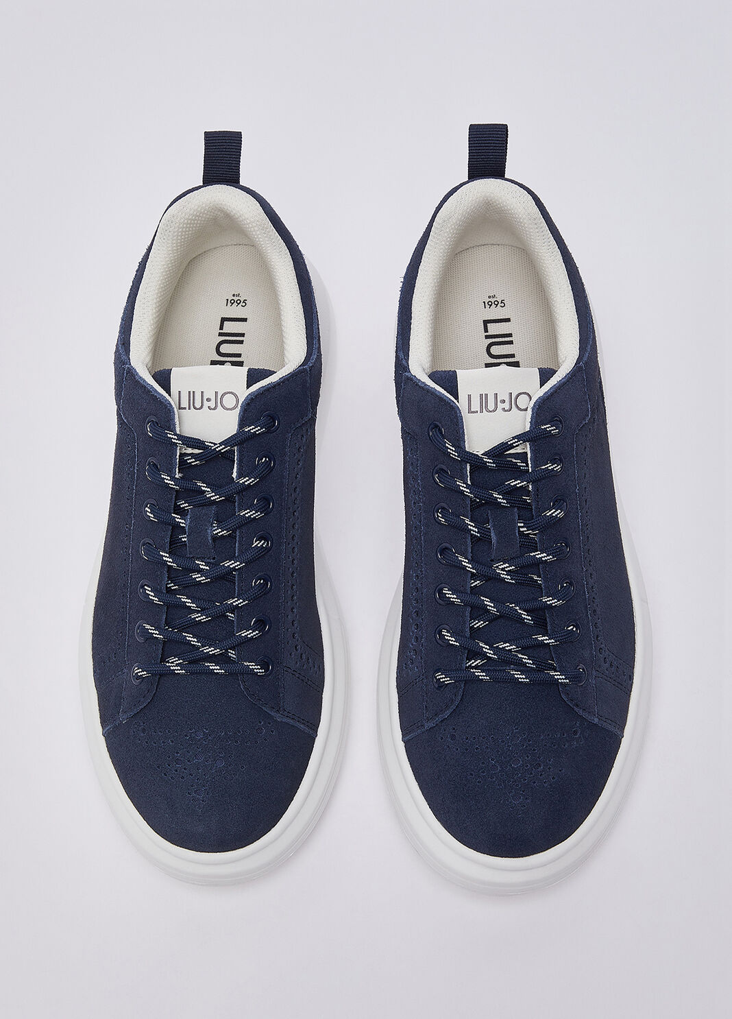 Plattform-Sneakers aus Wildleder blau Liu Jo - large image number 3