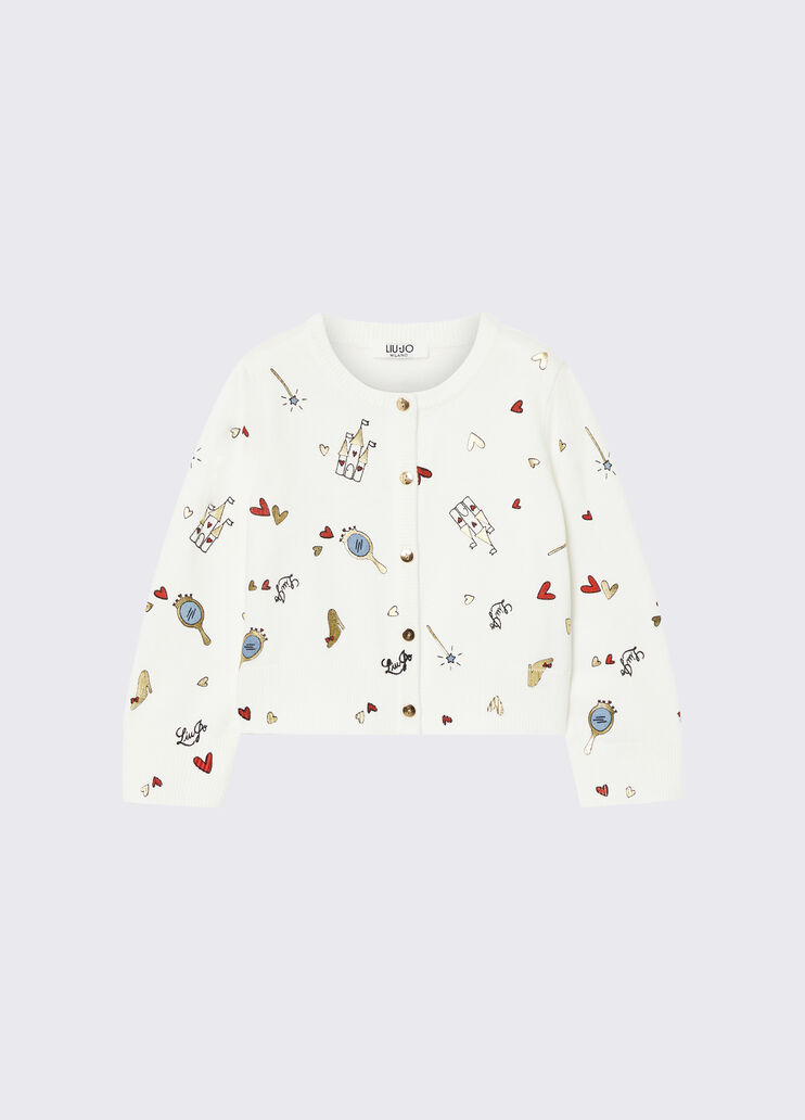 Printed Cardigan white with print Liu Jo - medium