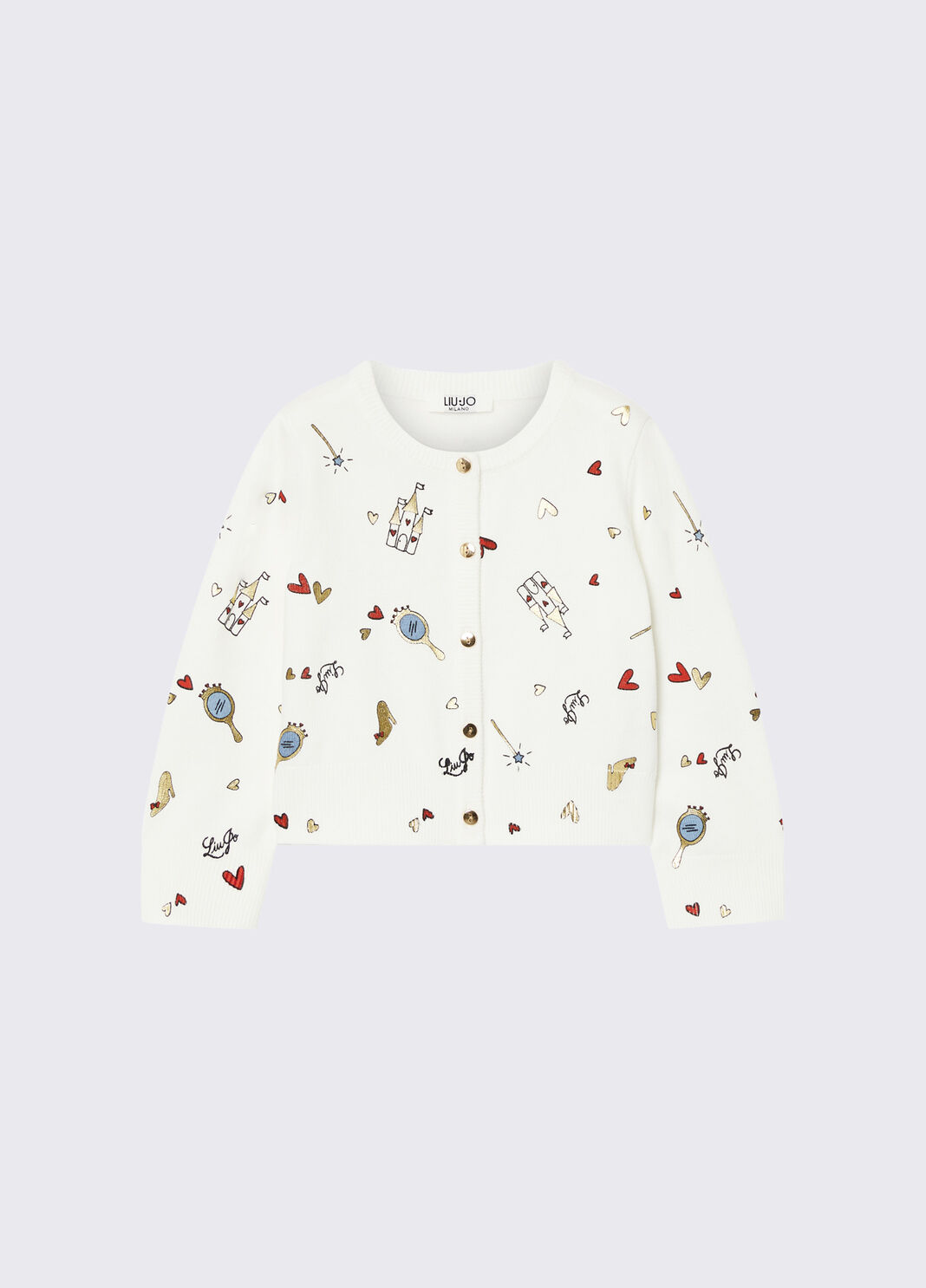 Printed Cardigan white with print Liu Jo - large image number 0