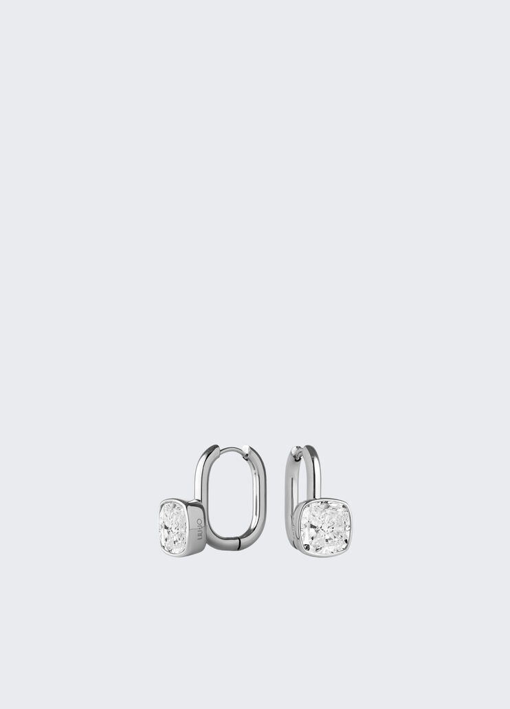 Earrings with gemstones silver Liu Jo - medium Earrings with gemstones silver Liu Jo - medium