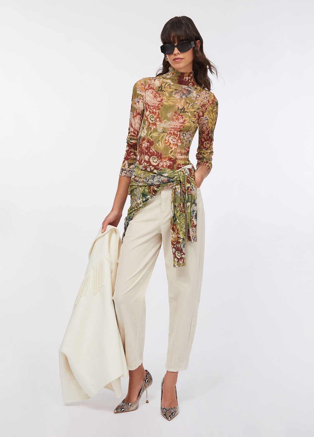 Mock polo-neck with print sanderson print Liu Jo - large image number 5