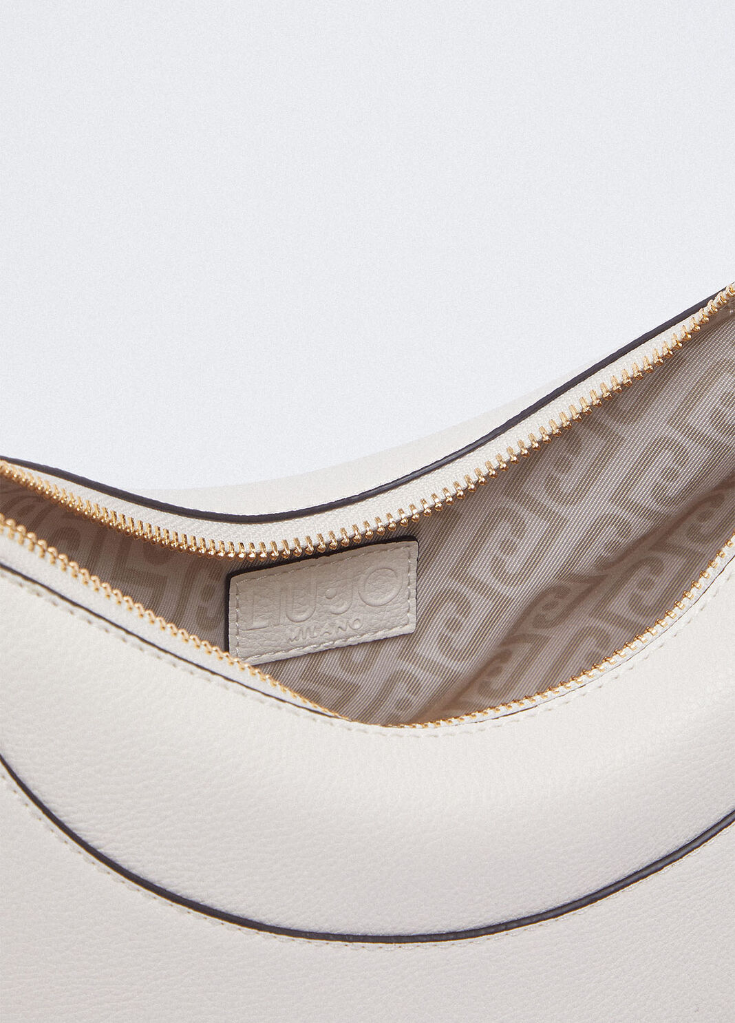 Medium hobo bag with charm cream Liu Jo - large image number 6