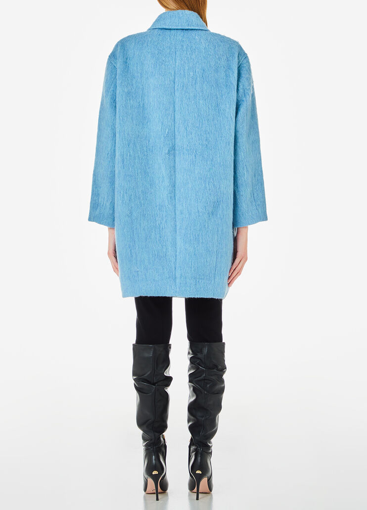 Double-breasted wool-blend coat light blue Liu Jo - medium Double-breasted wool-blend coat light blue Liu Jo - medium