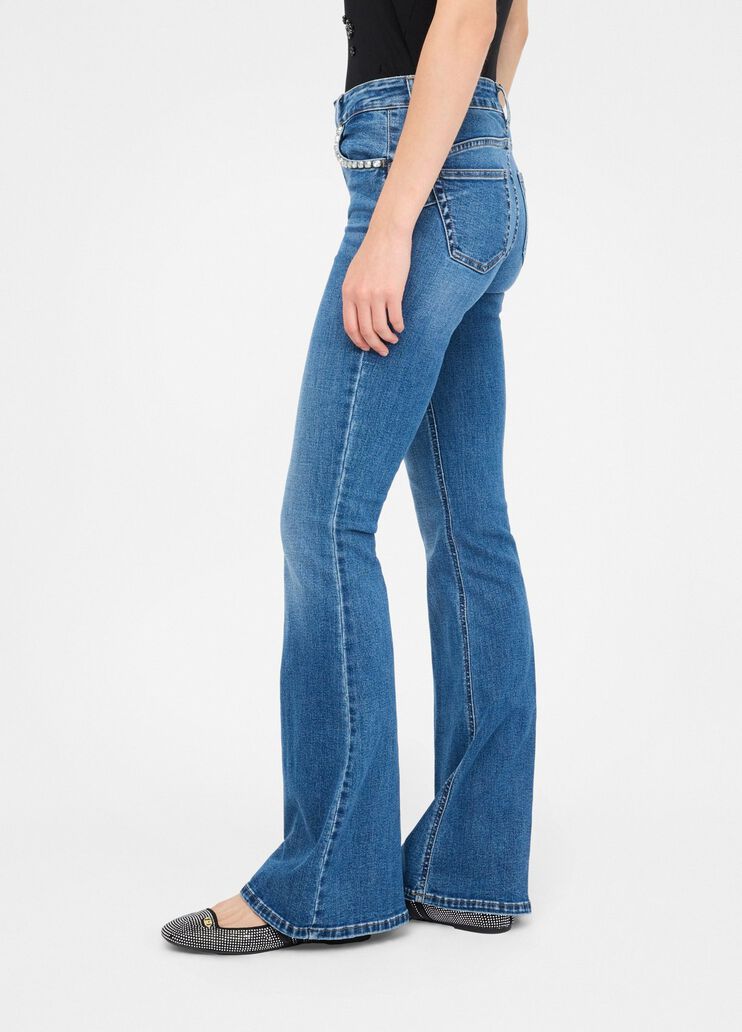 High-rise flared jeans light blue denim Liu Jo - large image number 3 High-rise flared jeans light blue denim Liu Jo - large image number 3