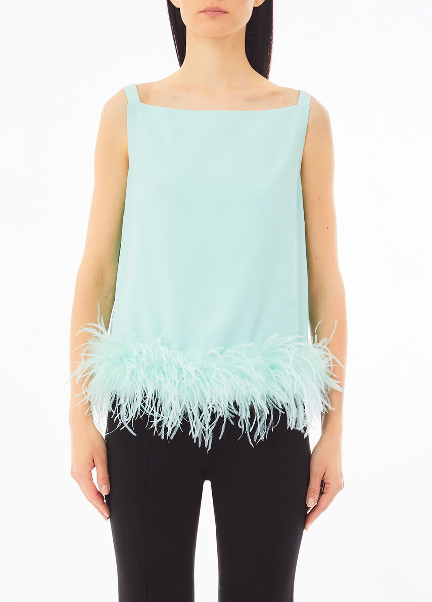 Haut Tunique PAUL & JOE En Soie 100% Menthe Irisée - Taille 38/40 (T2) - Neuf Sans étiquettes