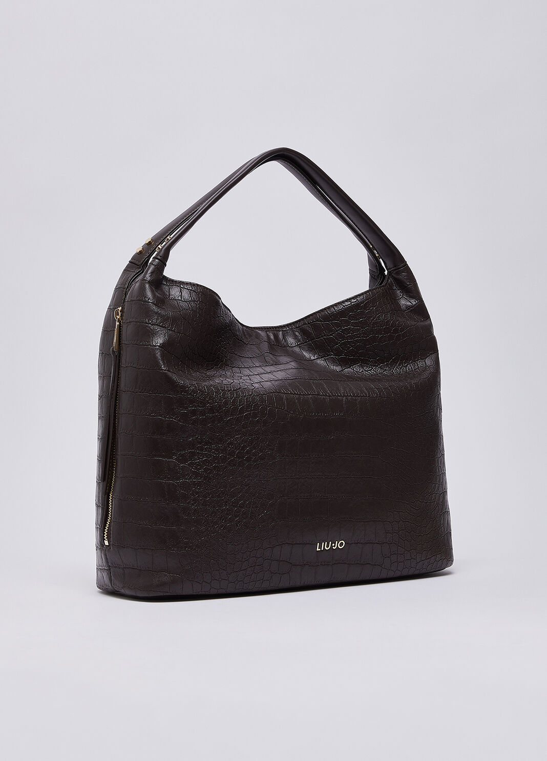 Large tote bag effect cocco dark brown Liu Jo - large image number 2