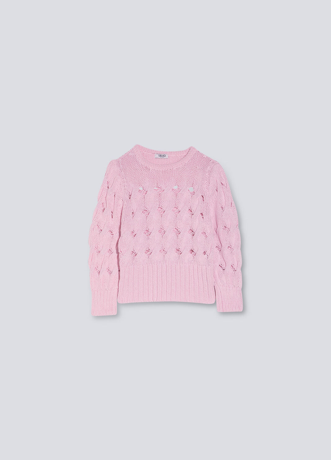 Openwork pullover pink Liu Jo - large image number 4