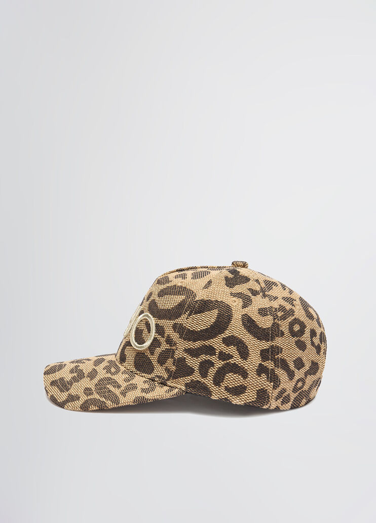 Brown animal-print jacquard baseball cap animal print Liu Jo - large image number 2 Brown animal-print jacquard baseball cap animal print Liu Jo - large image number 2