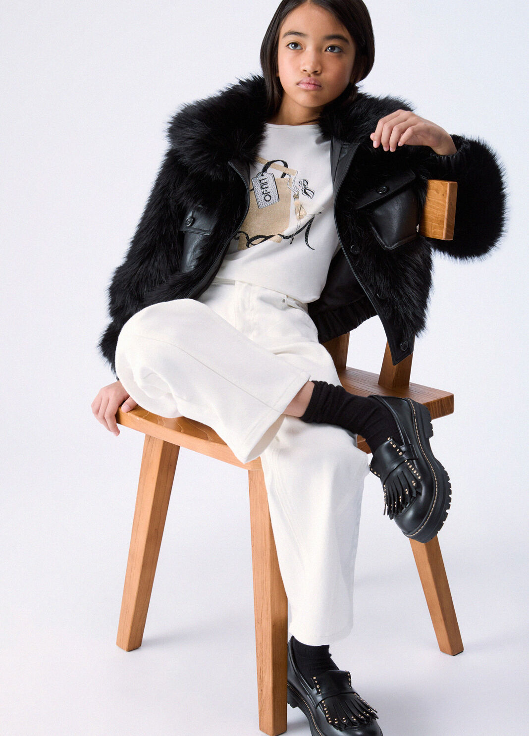 Short Teddy Coat black Liu Jo - large image number 1
