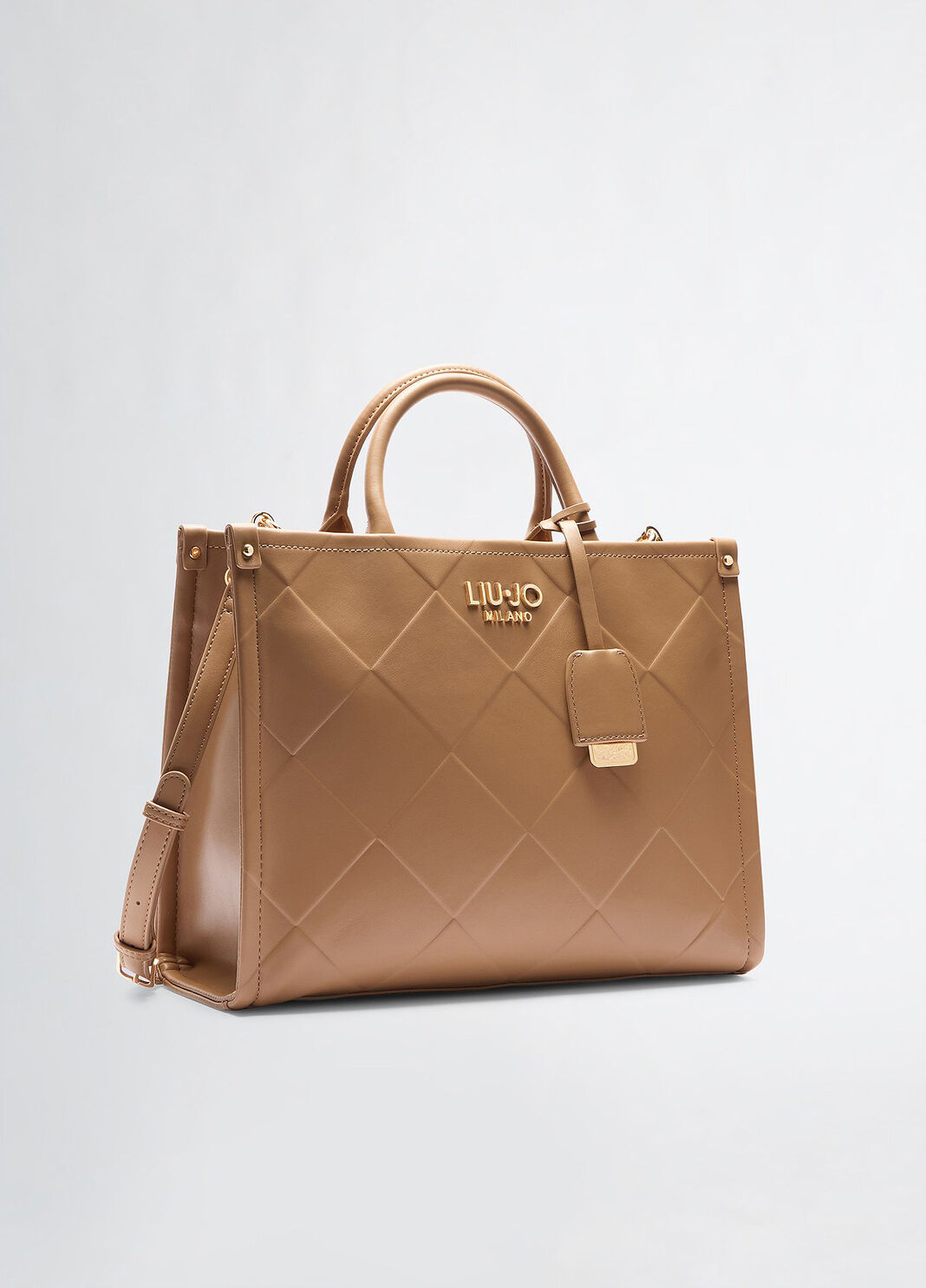 Sac &agrave; main format moyen avec charm camel Liu Jo - large image number 8