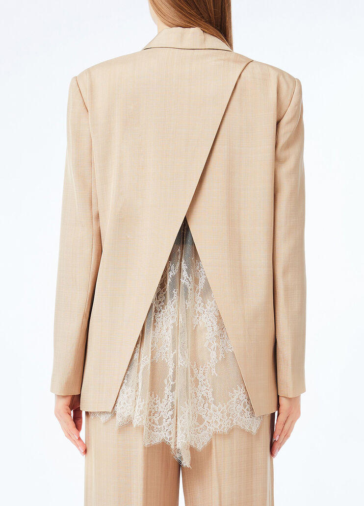 Blazer with lace detailing beige Liu Jo - medium