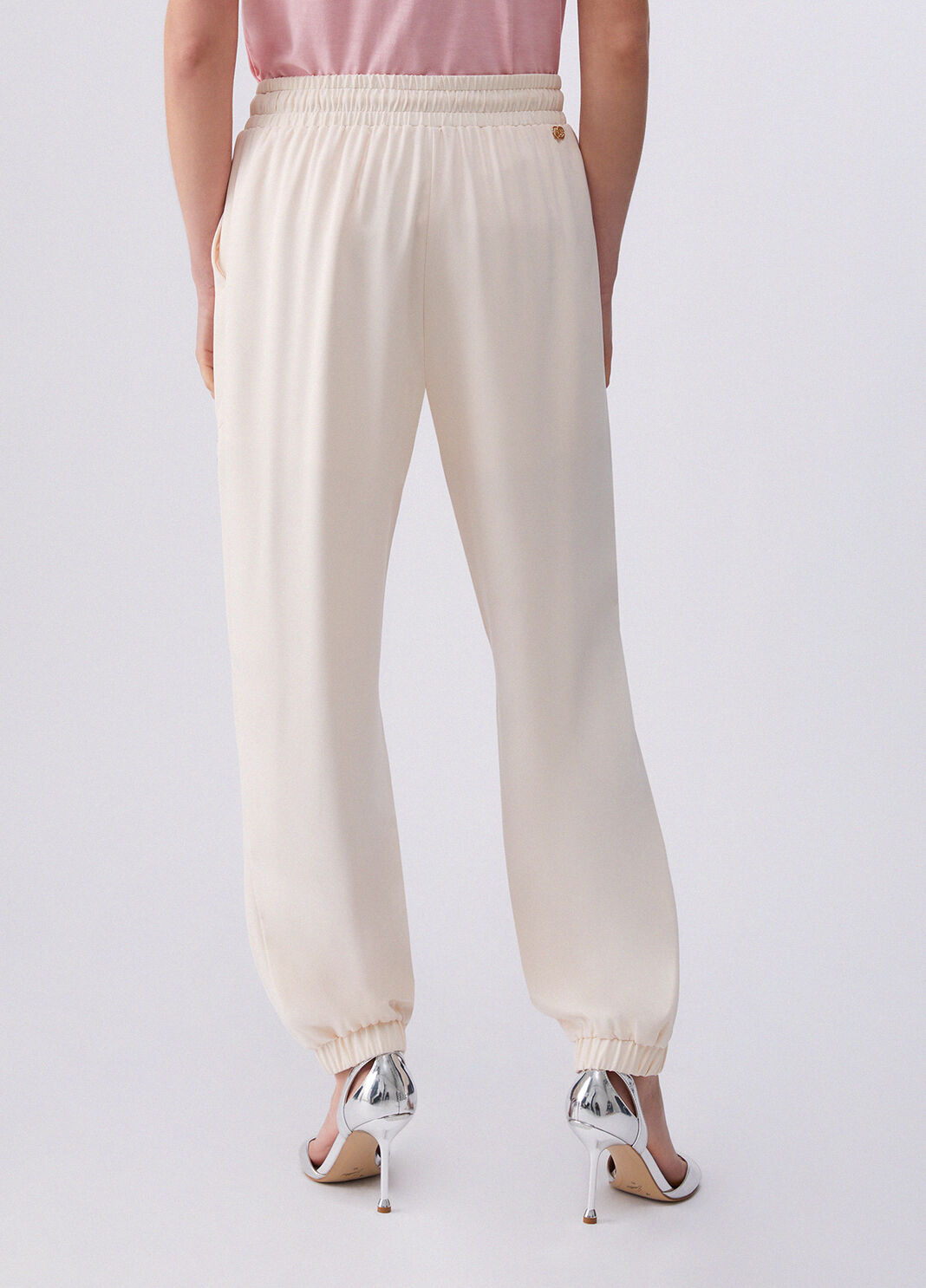 Trousers with zip champagne Liu Jo - large image number 1