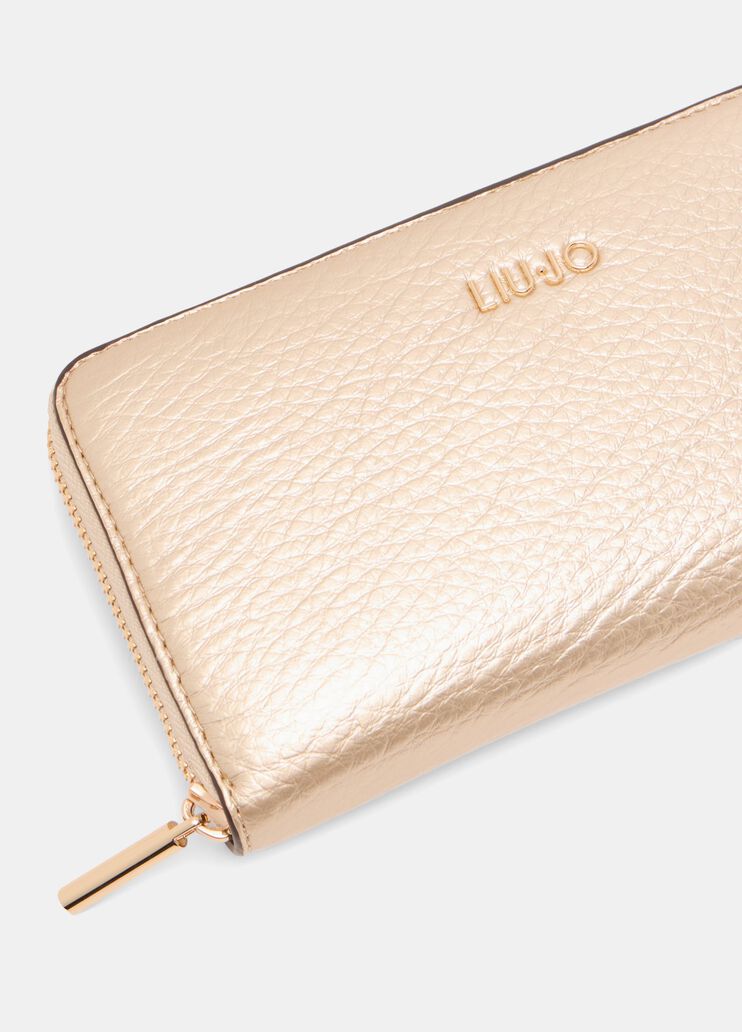 Portafoglio grande zip around oro chiaro Liu Jo - large image number 2