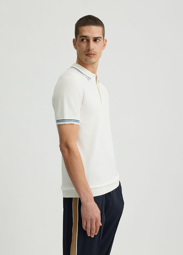 White knit polo shirt white Liu Jo - large image number 3 White knit polo shirt white Liu Jo - large image number 3
