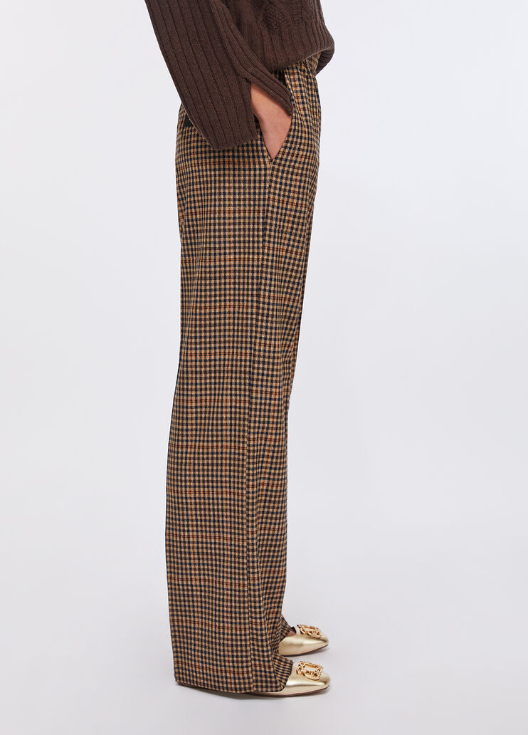 Flare-Hose mit Karomuster Beige Liu Jo - large image number 3