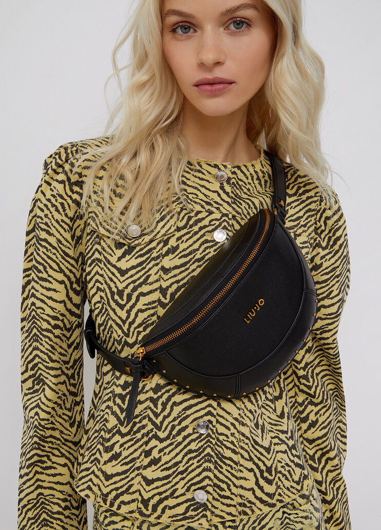 Pouch bag with micro studs black Liu Jo - large image number 1