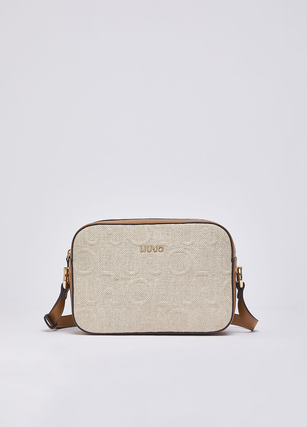 Medium jute crossbody bag beige Liu Jo - large image number 1