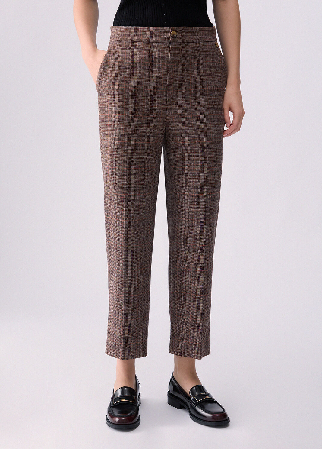 Zigarettenhose schottenkaro Liu Jo - large image number 0
