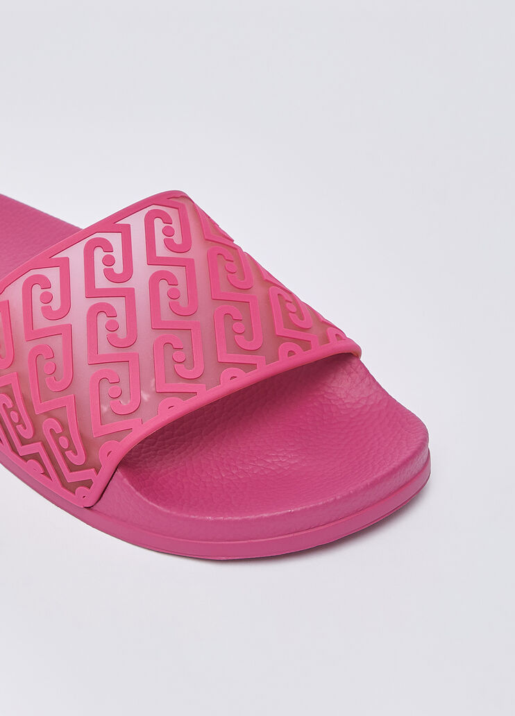 Sandals with all-over logo pink Liu Jo - medium