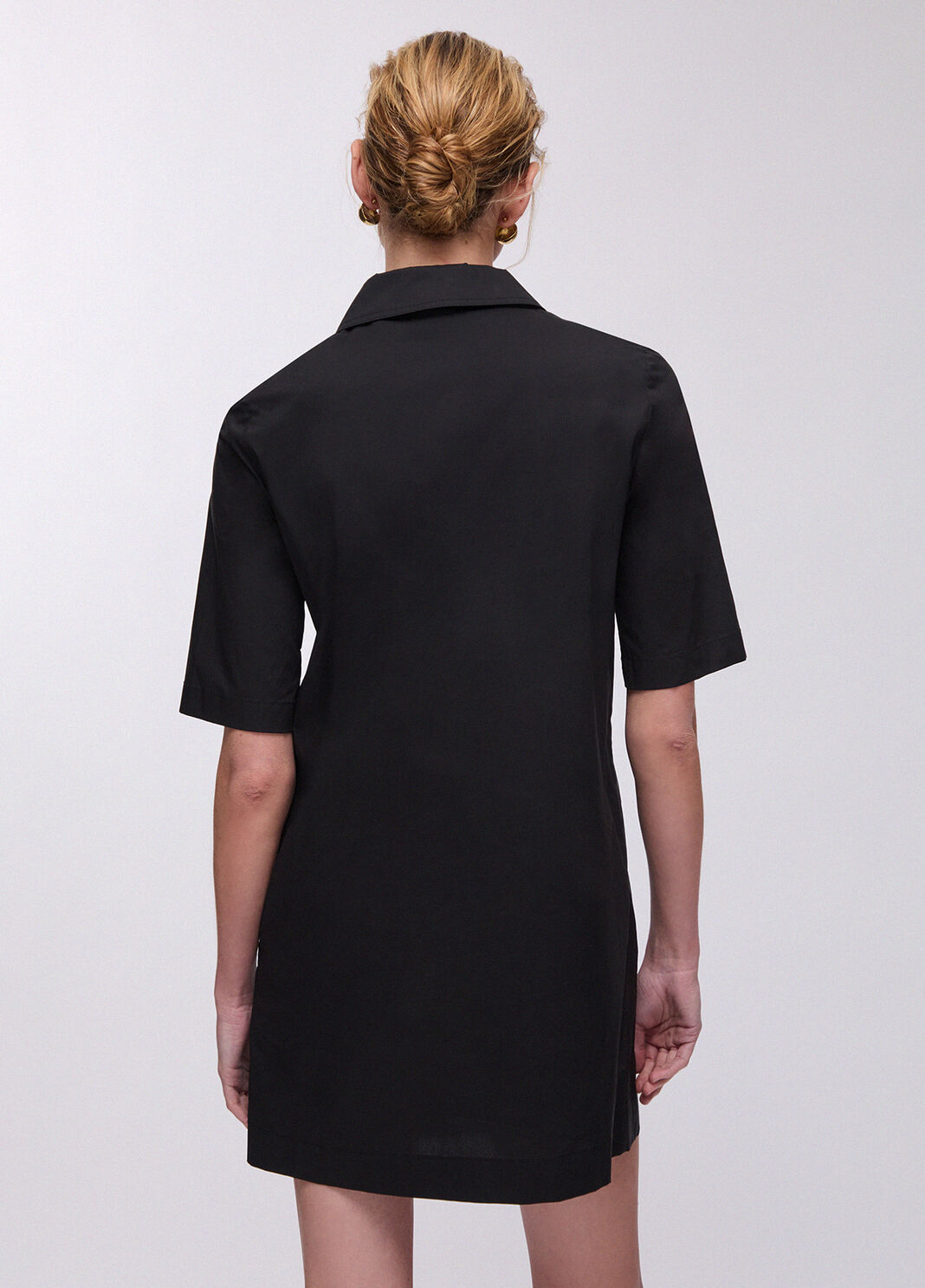 Short poplin dress black Liu Jo - large image number 1