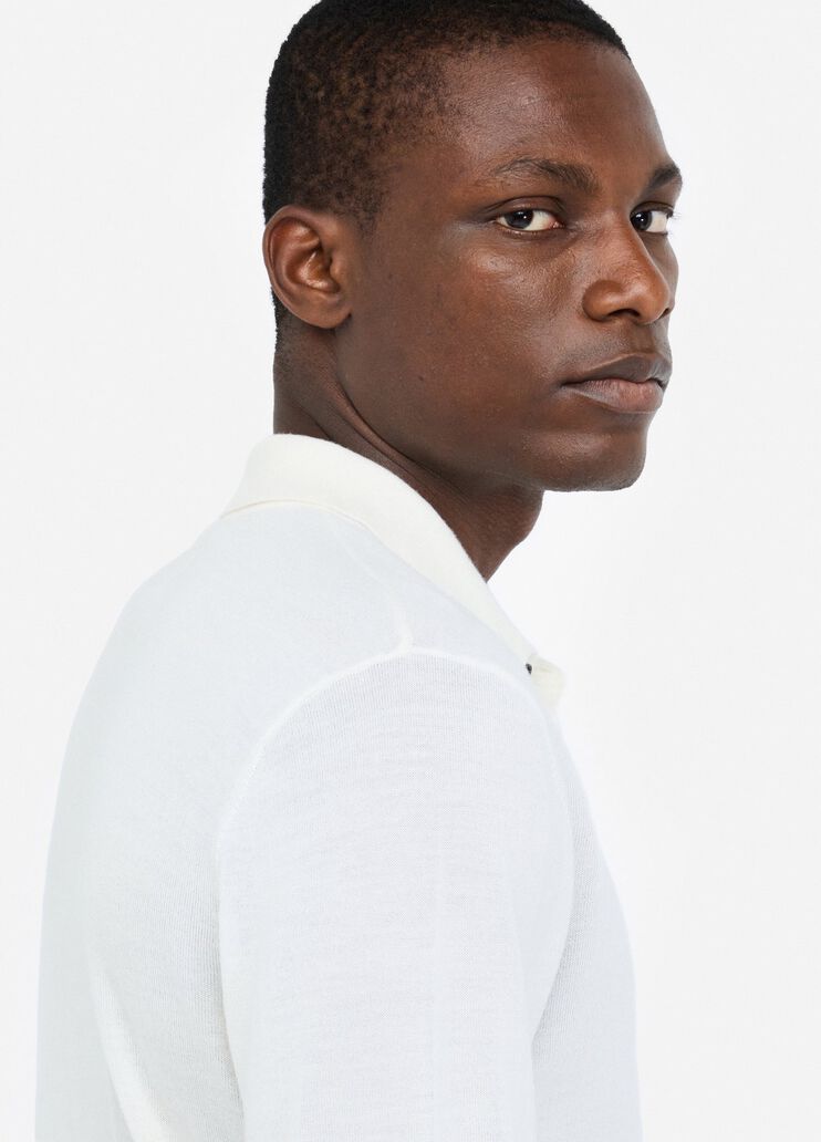 Wool polo shirt white Liu Jo - large image number 4 Wool polo shirt white Liu Jo - large image number 4