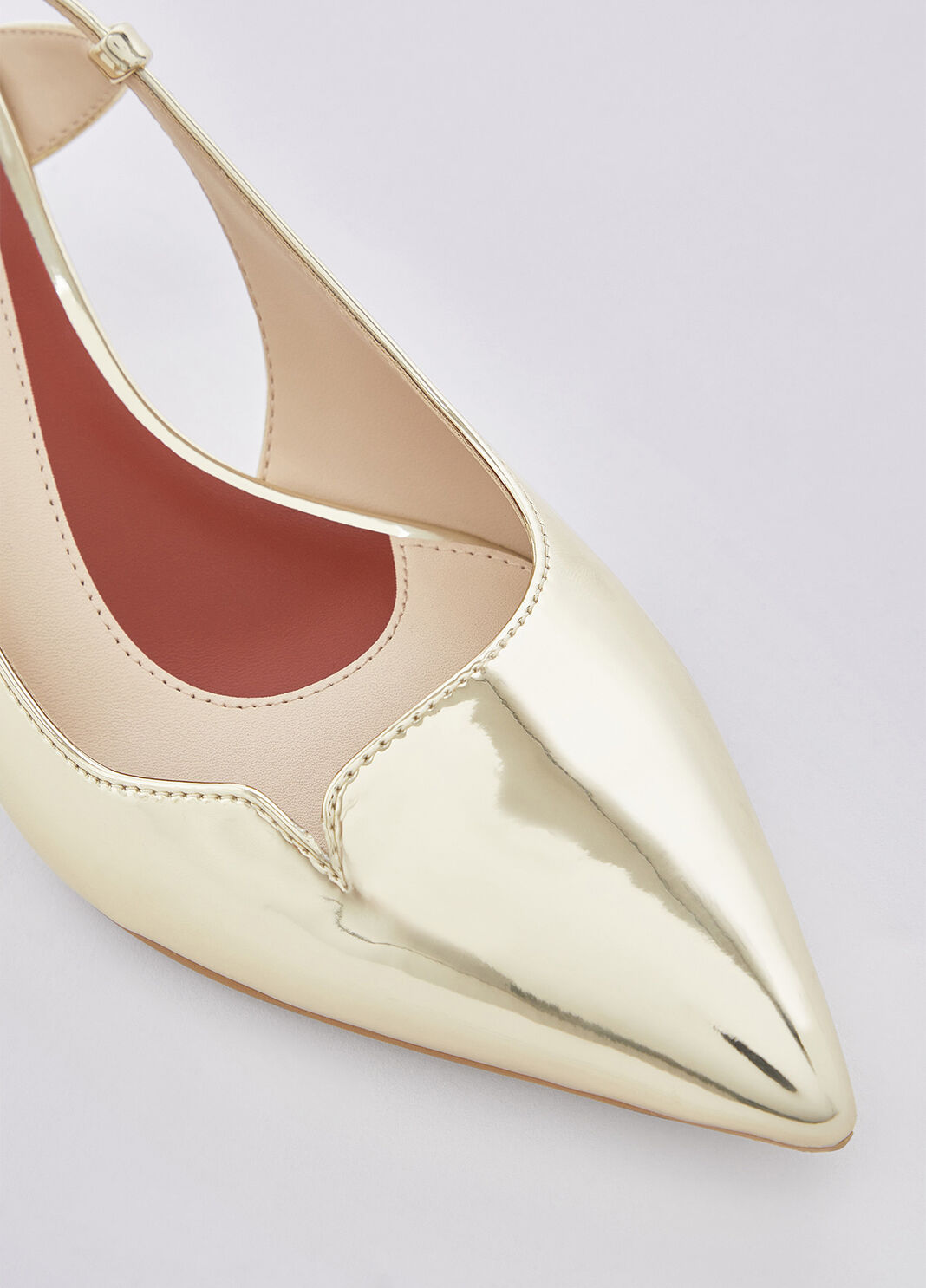  Slingspumps aus Spiegel-Laminat Hellgold Liu Jo - large image number 5