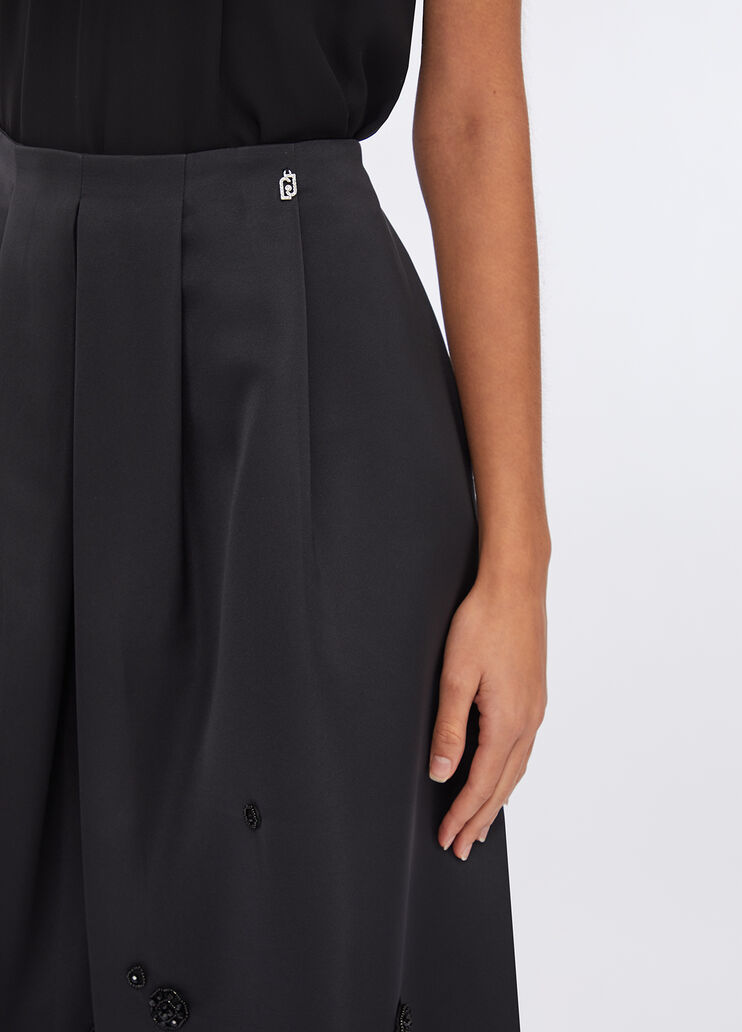 Taffeta midi skirt black Liu Jo - large image number 2
