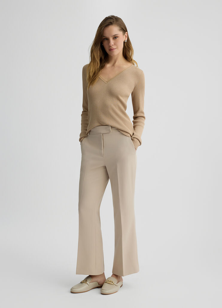 Cropped beige trousers beige Liu Jo - large image number 5 Cropped beige trousers beige Liu Jo - large image number 5