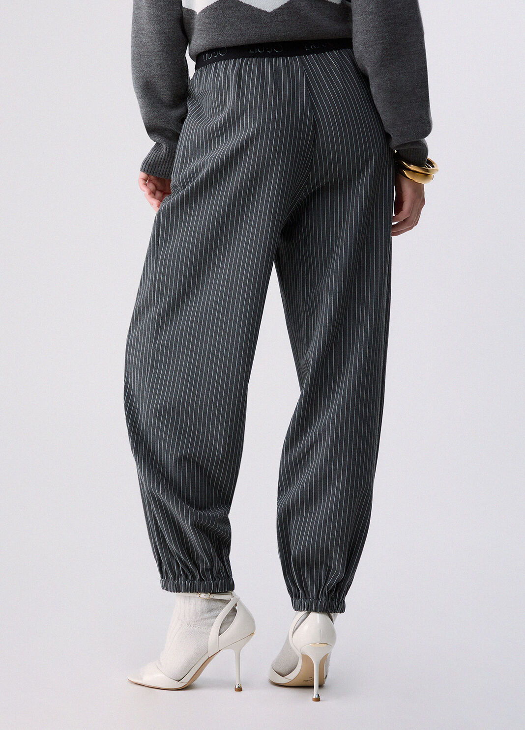 Striped jogging pants grey Liu Jo - large image number 1