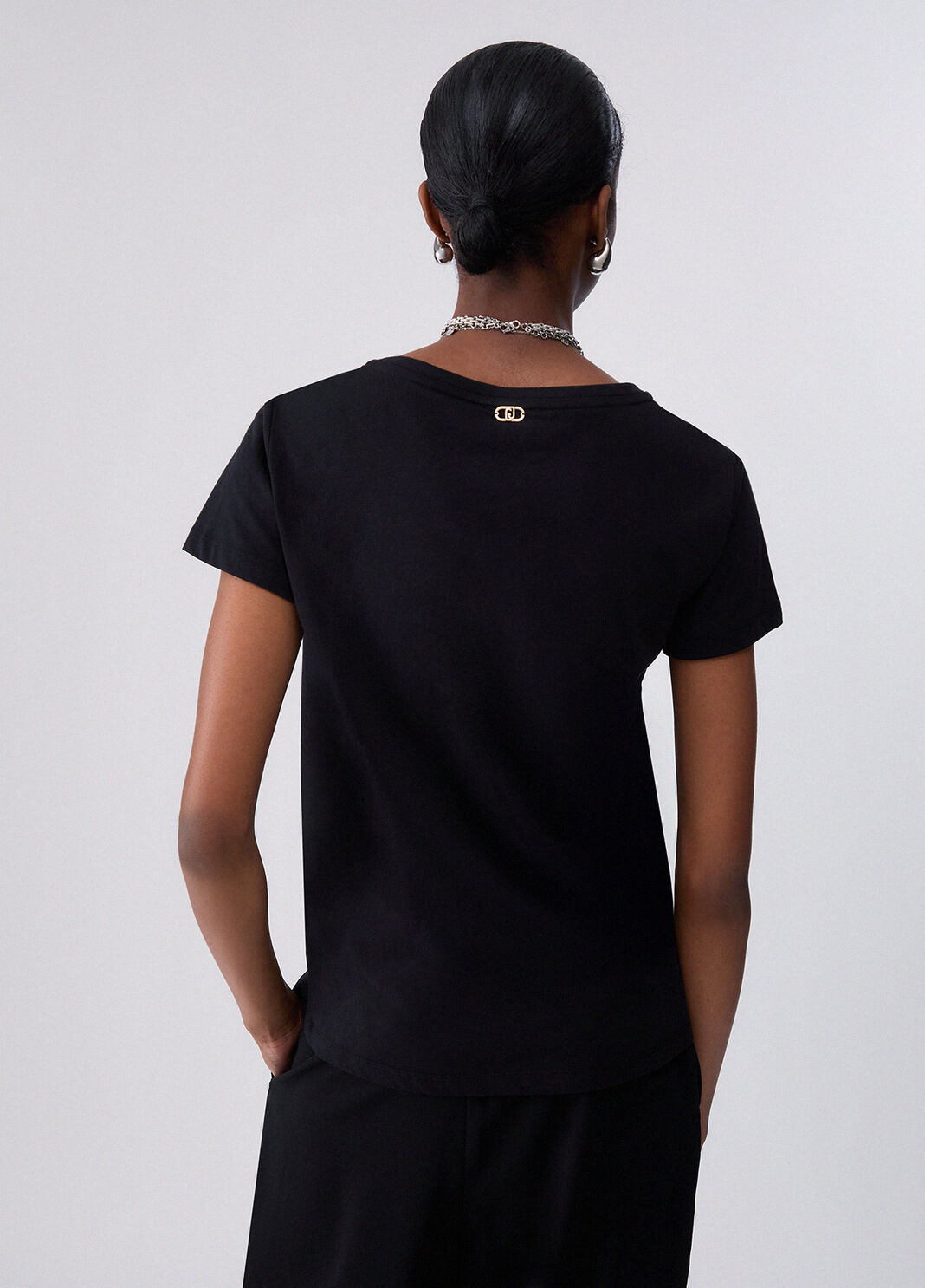 T-shirt with print logo Liu Jo - large image number 1