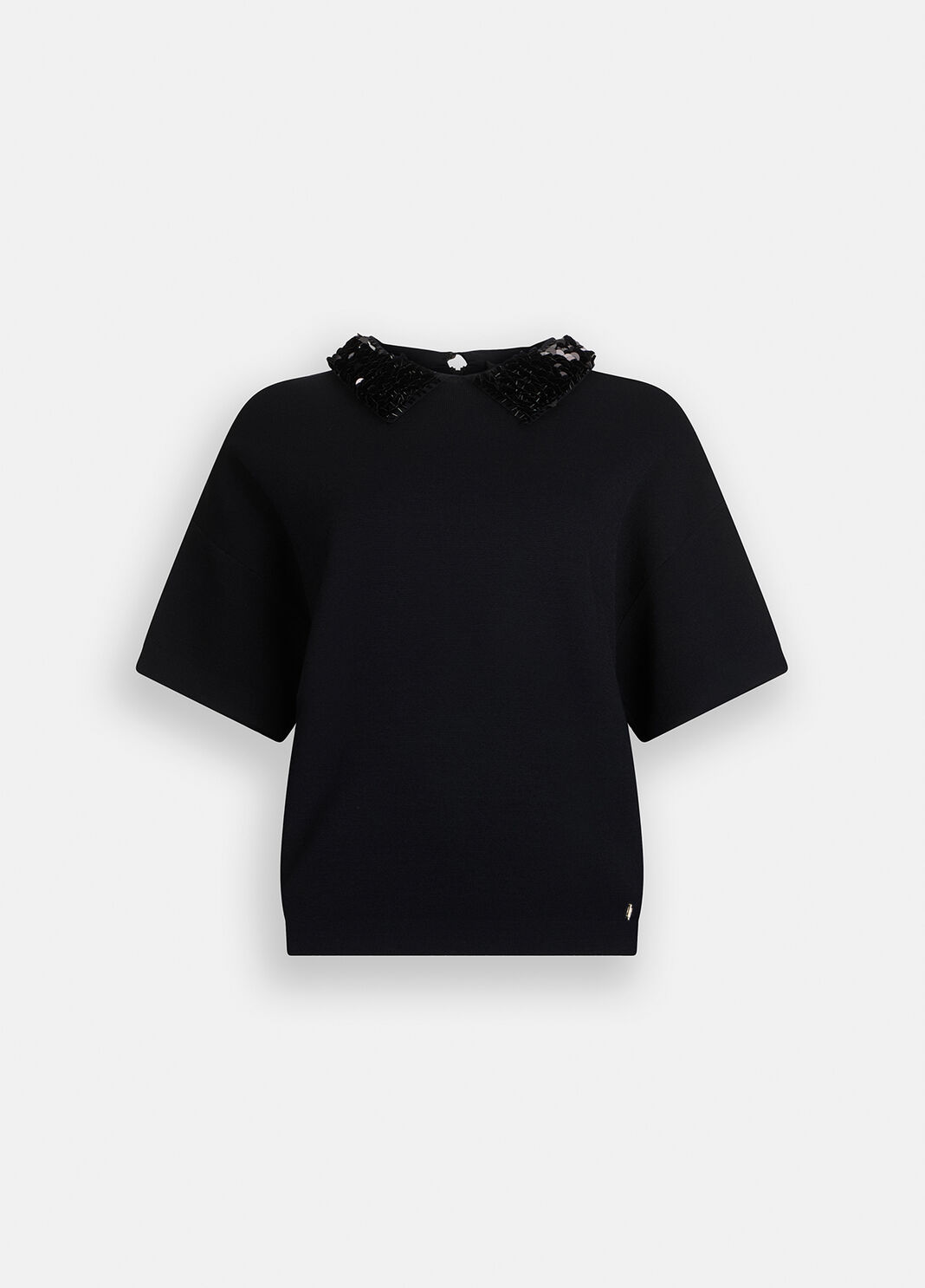 Jumper with sequins black Liu Jo - large image number 6