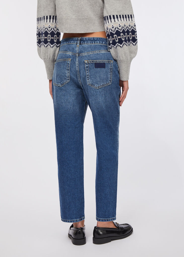 High-waisted straight-leg jeans blue denim Liu Jo - medium