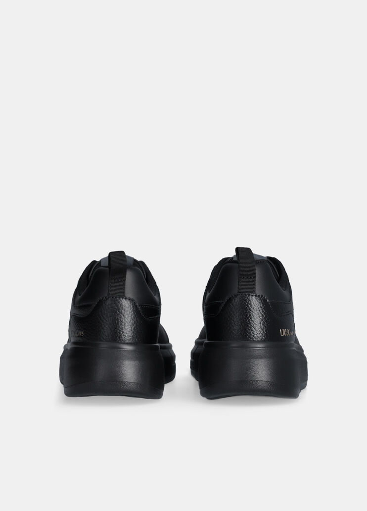 Plateau-Sneaker aus Leder Schwarz Liu Jo - large image number 5