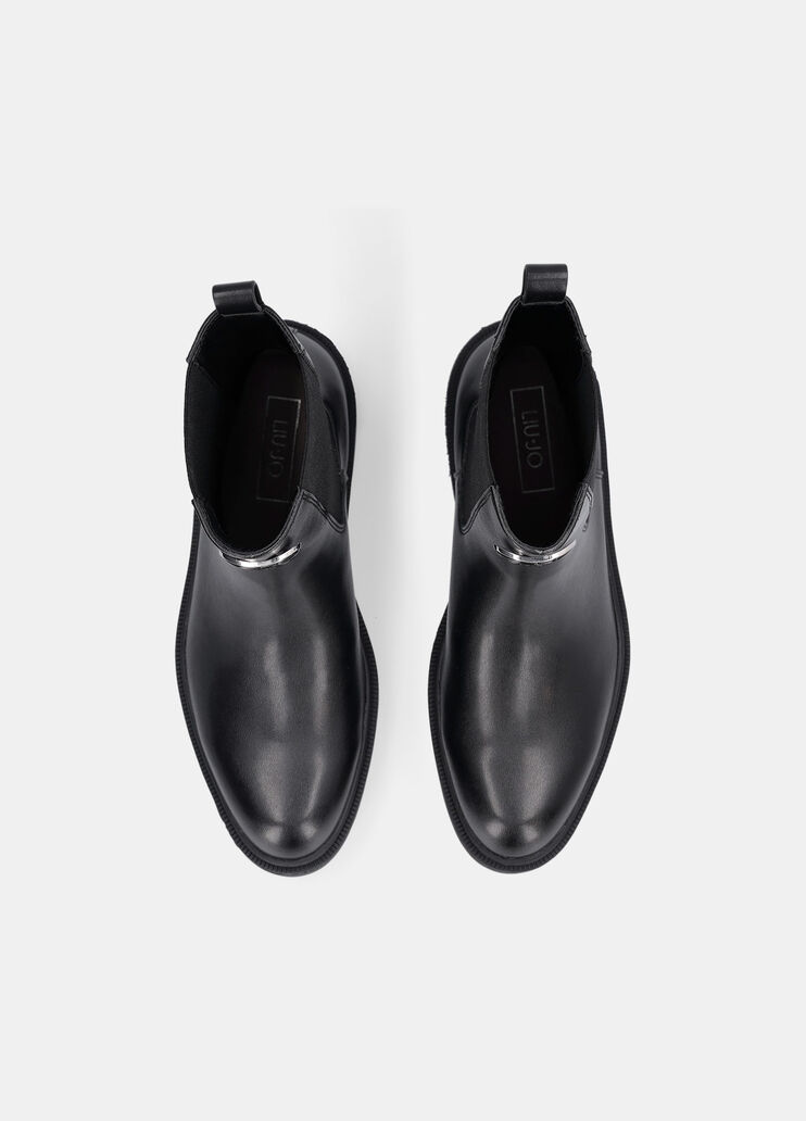 Leather beatles ankle boots black Liu Jo - large image number 4