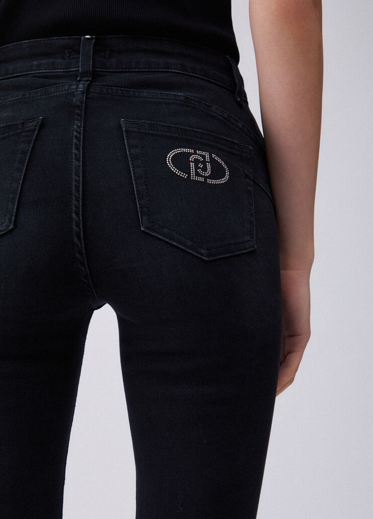 High-rise skinny jeans black denim Liu Jo - medium