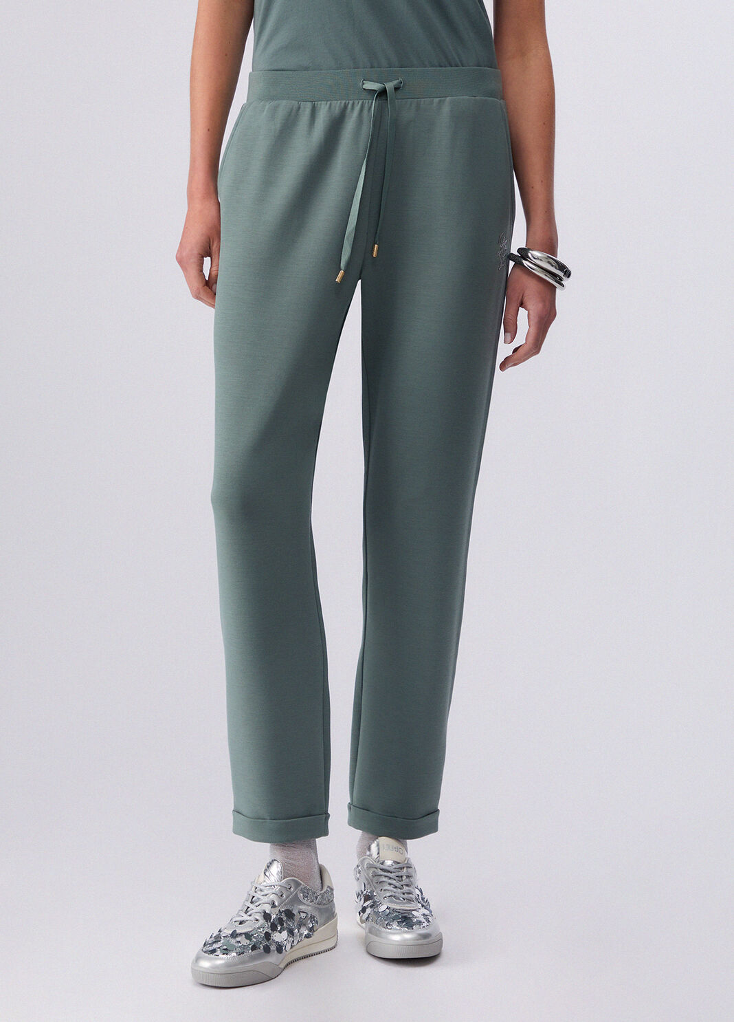Scuba trousers khaki green Liu Jo - large image number 0