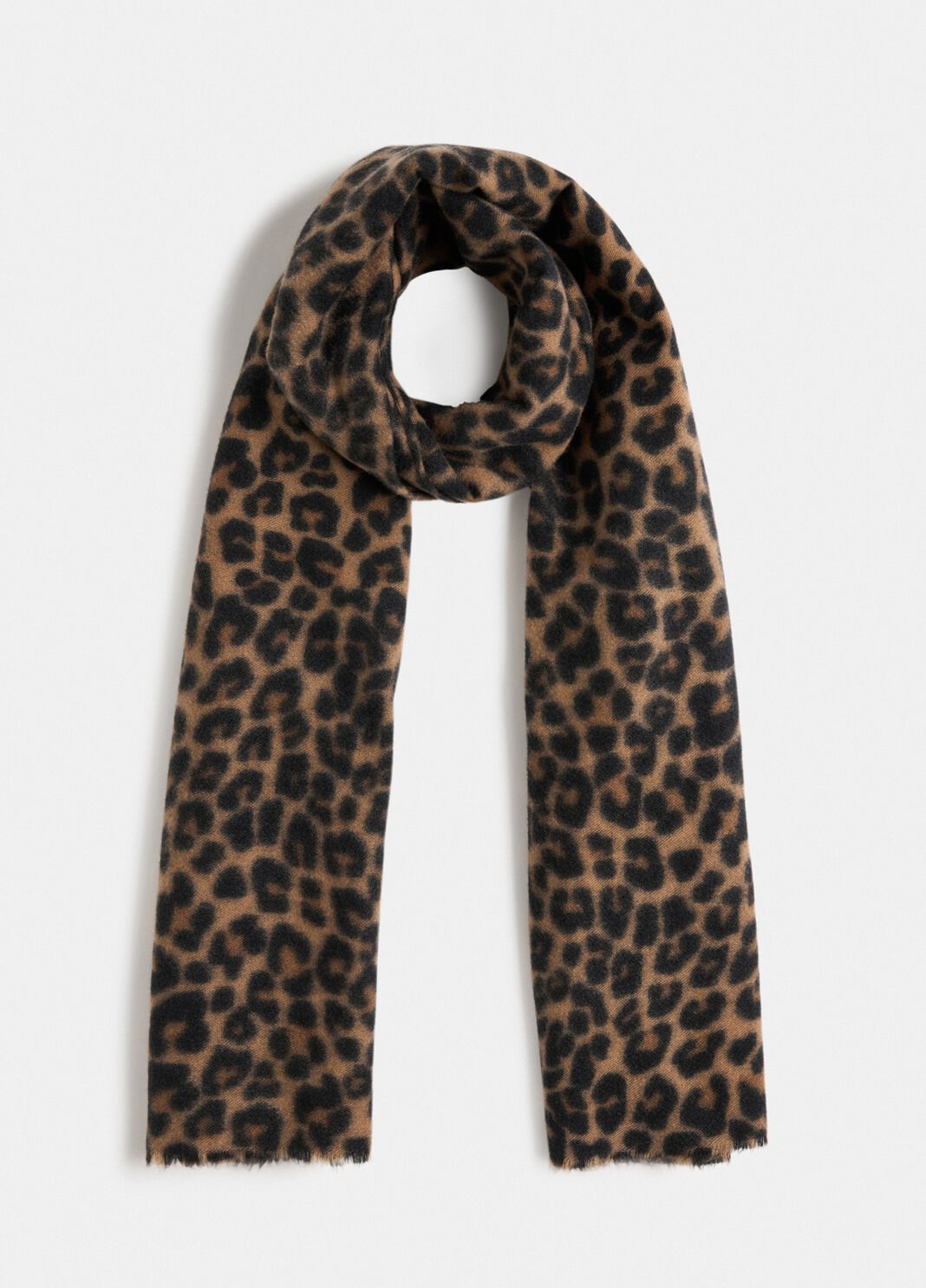 Animal-print stole with brooch animal print Liu Jo - large image number 1
