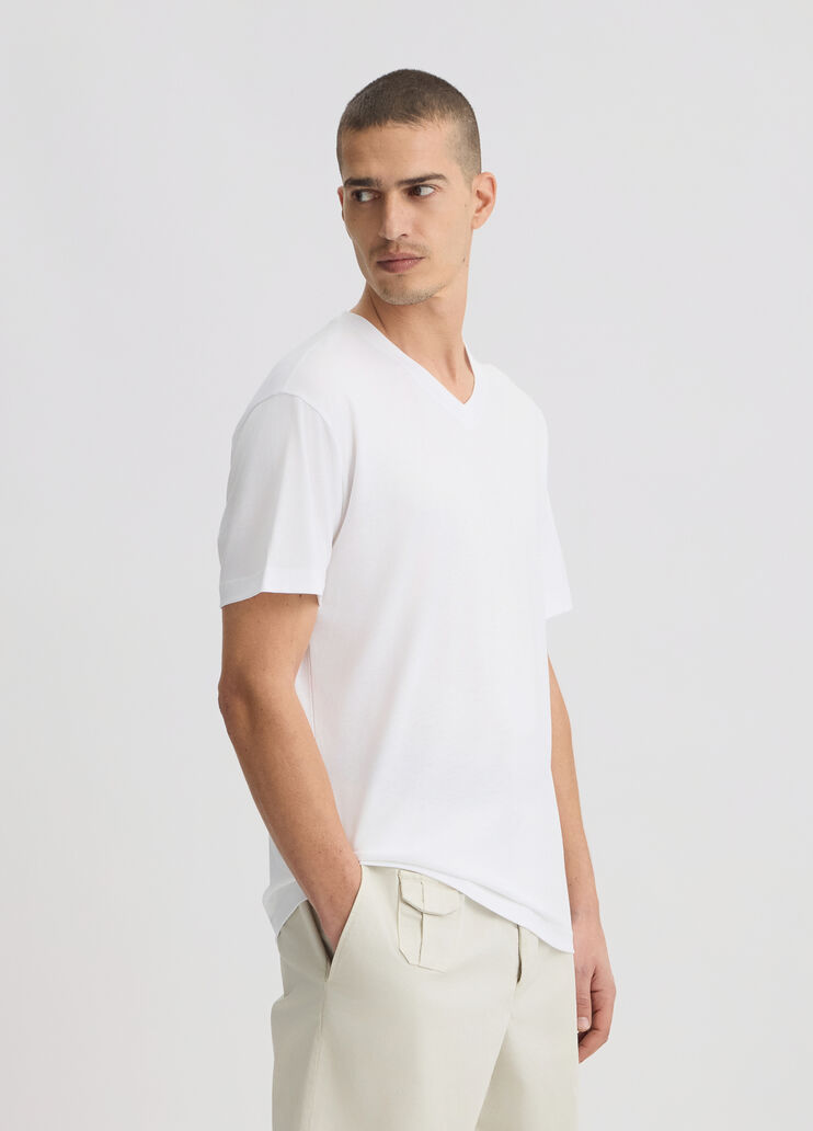 White V-neck T-shirt white Liu Jo - medium White V-neck T-shirt white Liu Jo - medium